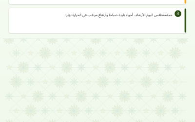 النشرة الصحفية الزراعية – 15/04/2026