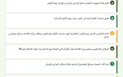 النشرة الصحفية الفلاحية — 15/06/2026