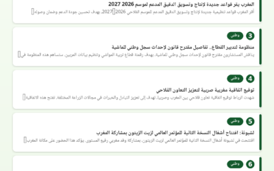 النشرة الصحفية الفلاحية — 05/07/2026