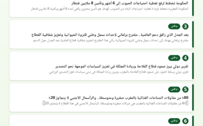 النشرة الصحفية الفلاحية — 06/07/2026