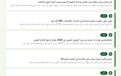 النشرة الصحفية الفلاحية — 07/07/2026