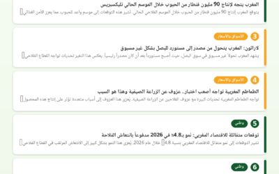النشرة الصحفية الفلاحية — 21/07/2026