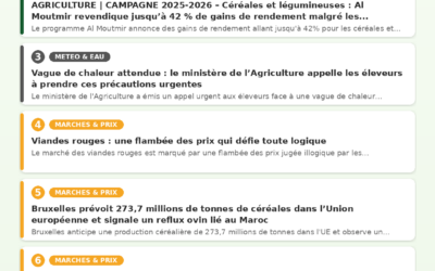 Revue de Presse Agricole — 11/07/2026